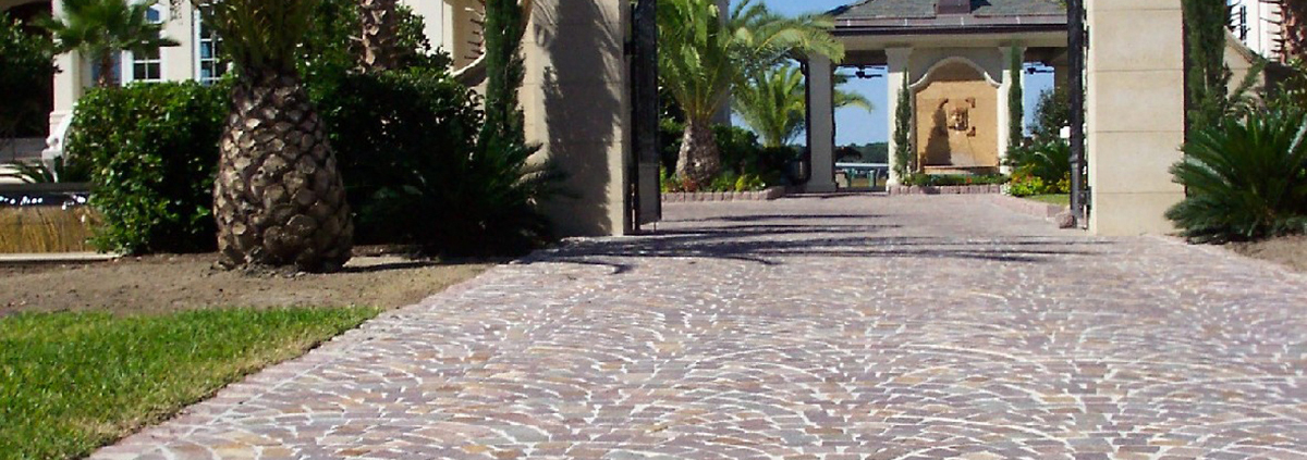 Eurocobble driveway installed by Savannah Surfaces in Savannah, GA