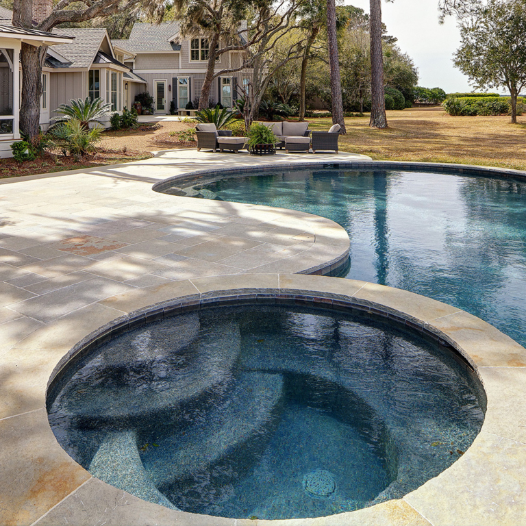 Golden Wheat Tumbled Limestone - Savannah Surfaces