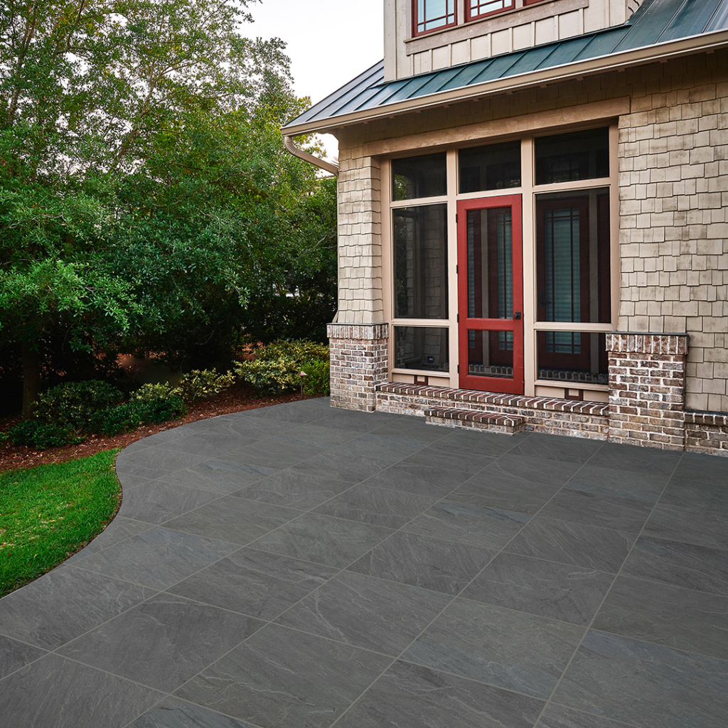 Peach Blossom Natural Cleft Face & Back Sandstone Paver Versailles Pattern  — Stone & Tile Shoppe, Inc.